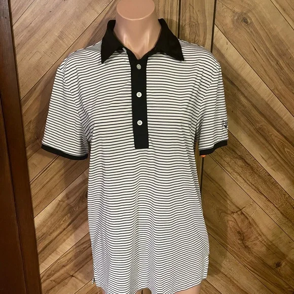 RLX Ralph Lauren Dallas Cowboys Golf Club Striped Performance Polo M - Picture 3 of 9